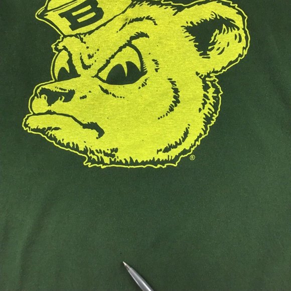 Mens long sleeve shirt tee t-shirt xl Bear green yellow graphic unisex - Picture 4 of 6